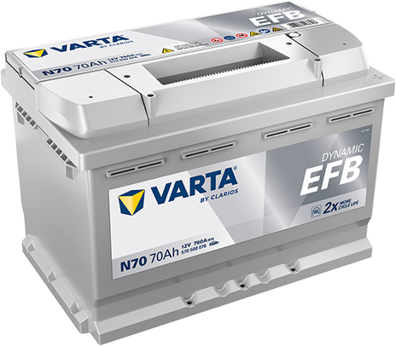 Akumulator Varta Dynamic EFB 12V-70Ah (N70) | Top Start