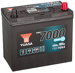 Akumulator Yuasa YBX 7000 12V-45Ah ASIA D+