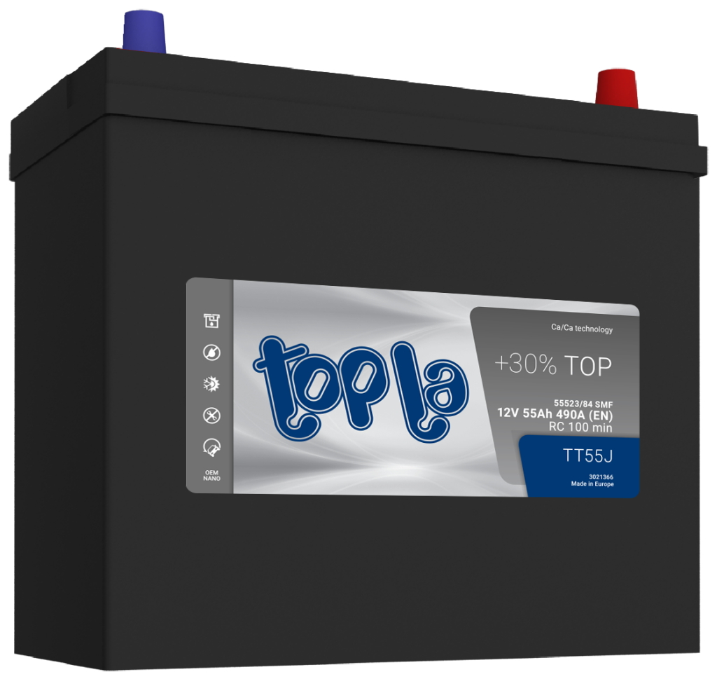 Akumulator Topla Top JIS 12V-55Ah D+