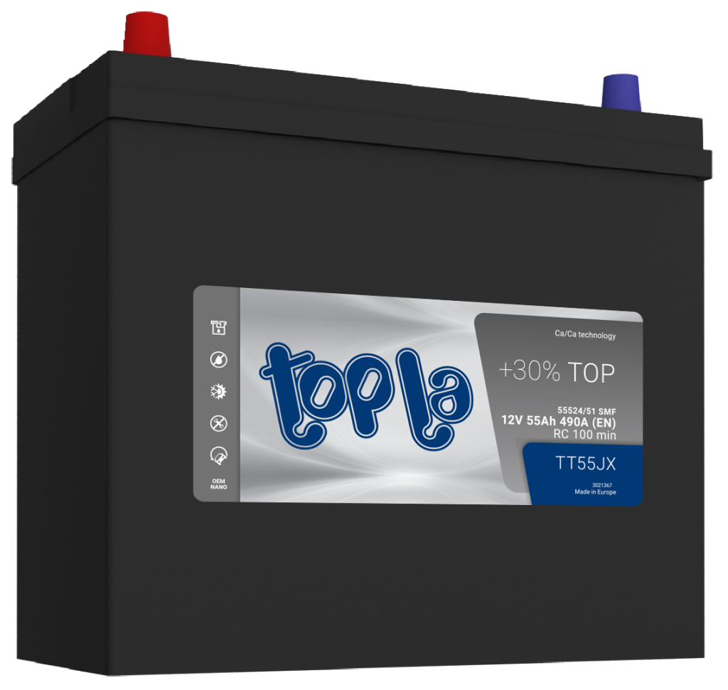 Akumulator Topla Top JIS 12V-55Ah L+