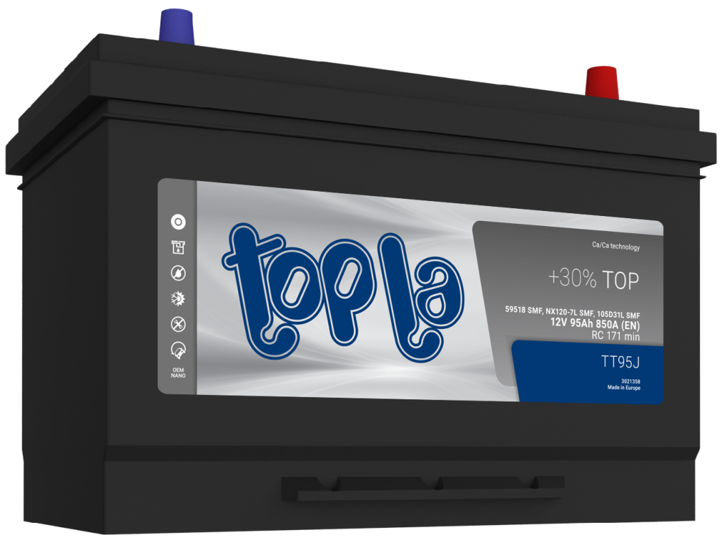 Akumulator Topla Top JIS 12V-95Ah D+