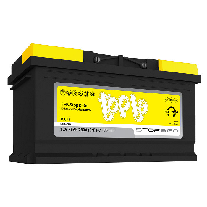 Akumulator Topla  Stop&Go EFB 12V-75Ah