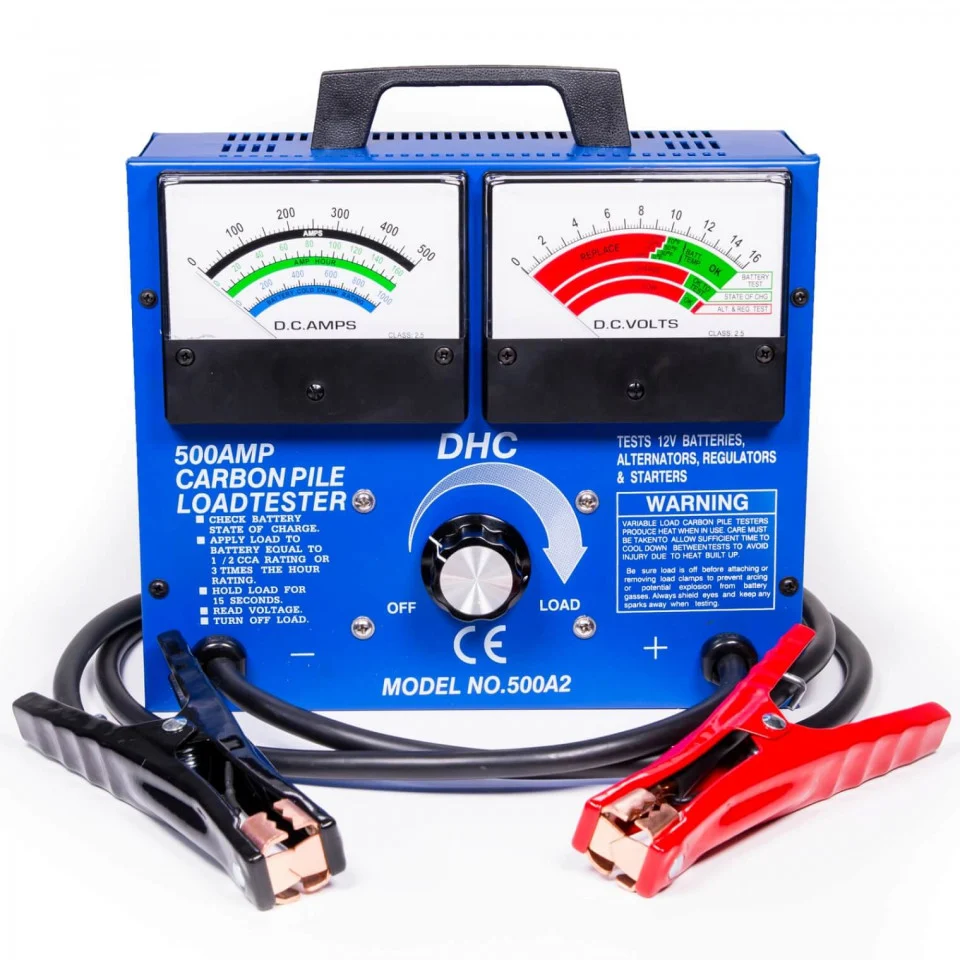 Tester akumulatorja, alternatorja in regulatorja DHC 500A2 12V 500A / 1000A (CCA,SAE)
