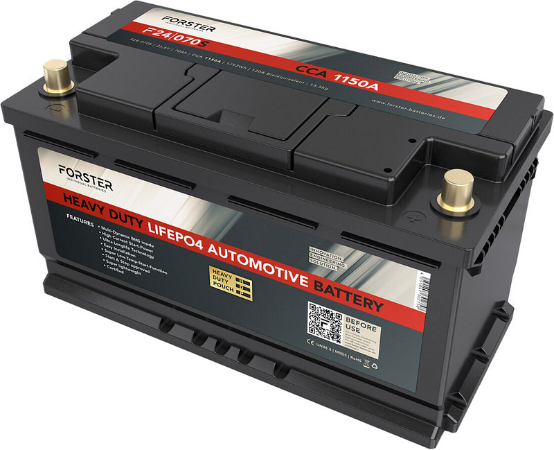 Akumulator Forster LiFePo4 25,6V-70Ah  D+