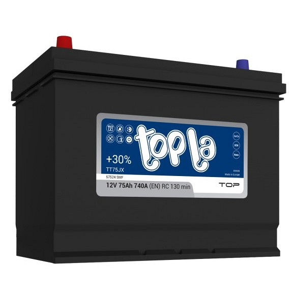 Akumulator Topla Top JIS 12V-75Ah L+