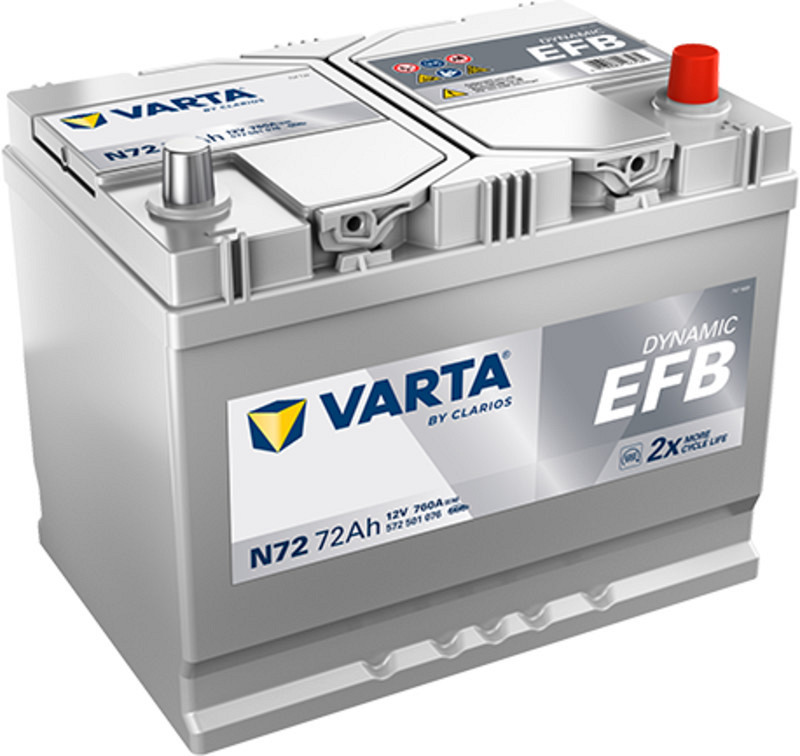 Akumulator Varta Dynamic EFB 12V-72Ah