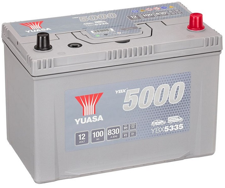 Akumulator Yuasa YBX 5000 12V-100Ah ASIA D+