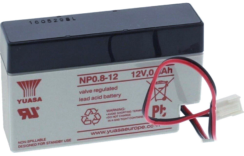 Akumulator YUASA NP 12V-0,8Ah (C20) AGM
