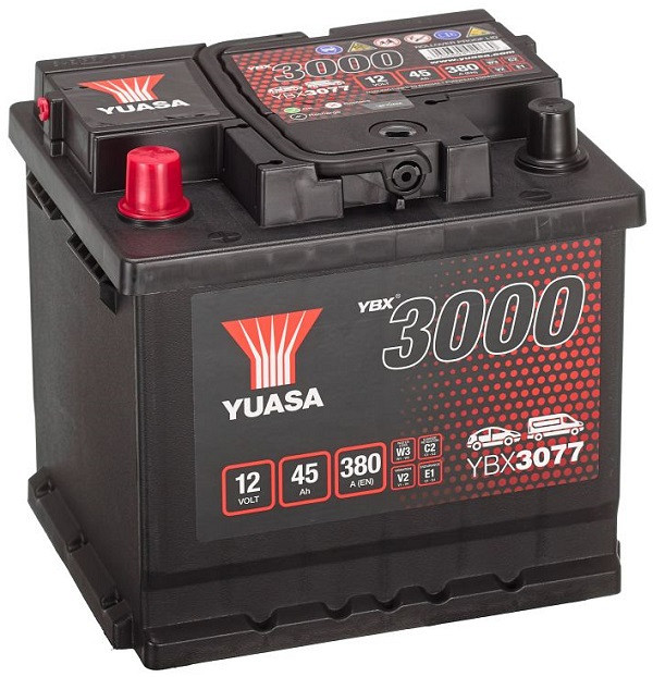 Akumulator Yuasa YBX 3000 12V-45Ah L+ Nizki
