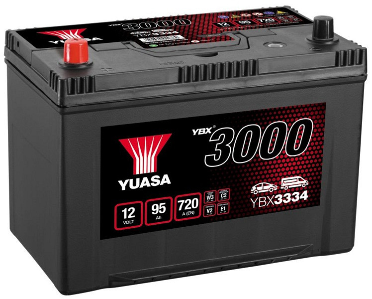 Akumulator Yuasa YBX 3000 12V-95Ah ASIA L+