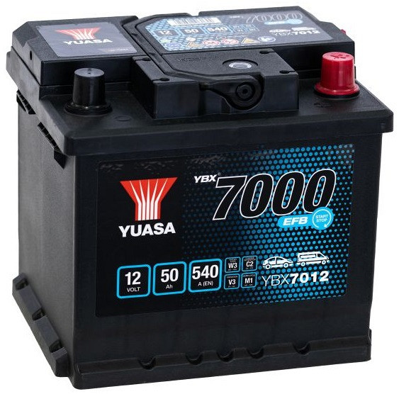 Akumulator Yuasa YBX 7000 12V-50Ah D+