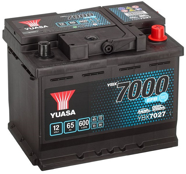 Akumulator Yuasa YBX 7000 12V-65Ah D+
