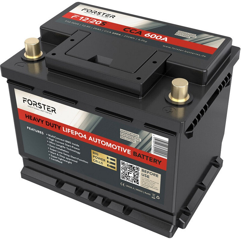Akumulator Forster LiFePo4 12,8V-20Ah  D+