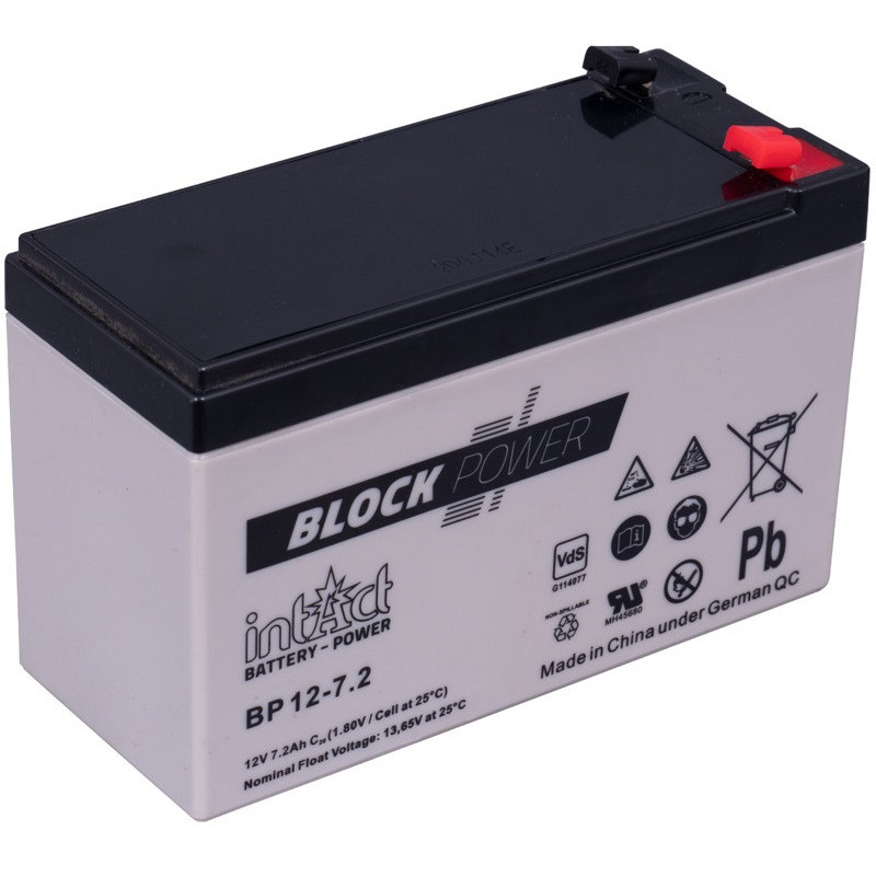 Akumulator intAct Block-Power 12V-7.2Ah (C20) AGM