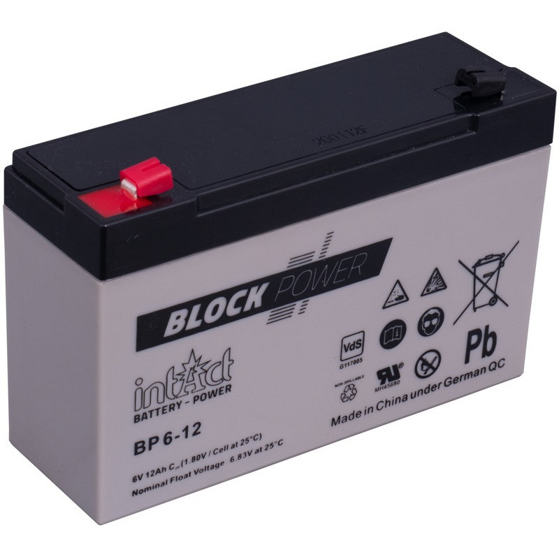 Akumulator intAct Block-Power 6V-12Ah (C20) AGM