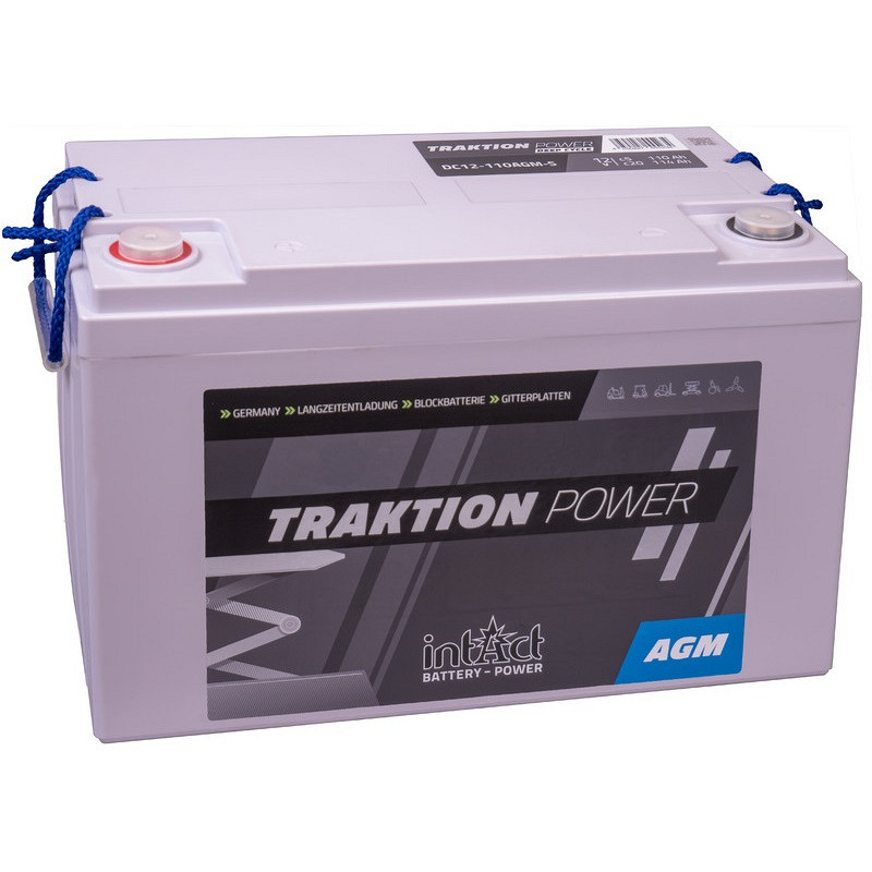Akumulator IntAct Deepcycle AGM 12V-110Ah (c5), 114Ah (c20), 136Ah (c100) 700-ciklov