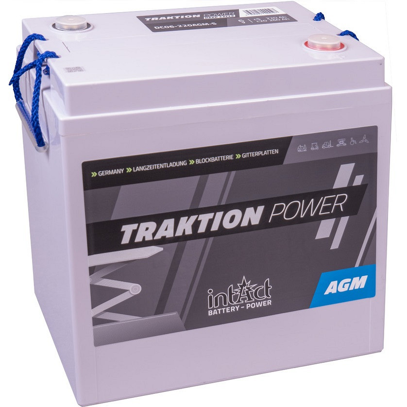 Akumulator IntAct Deepcycle AGM 6V-220Ah (c5), 260Ah (c20), 278Ah (c100) 700-ciklov