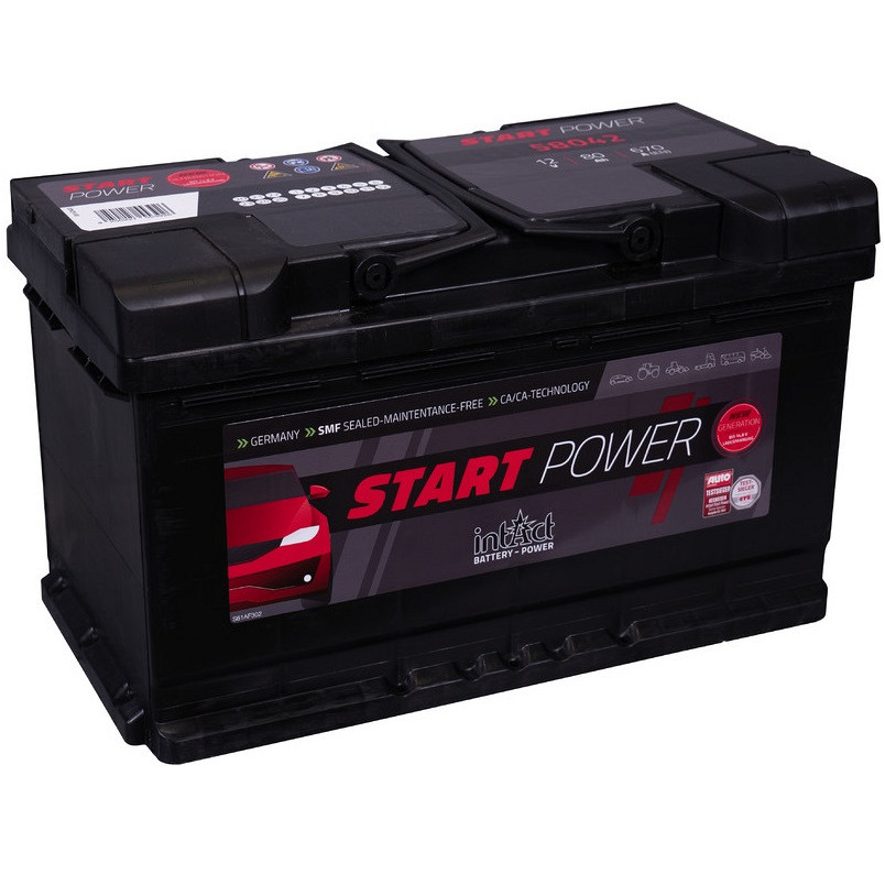 Akumulator intAct Start-Power 12V-80Ah D+ (VW-AUDI)