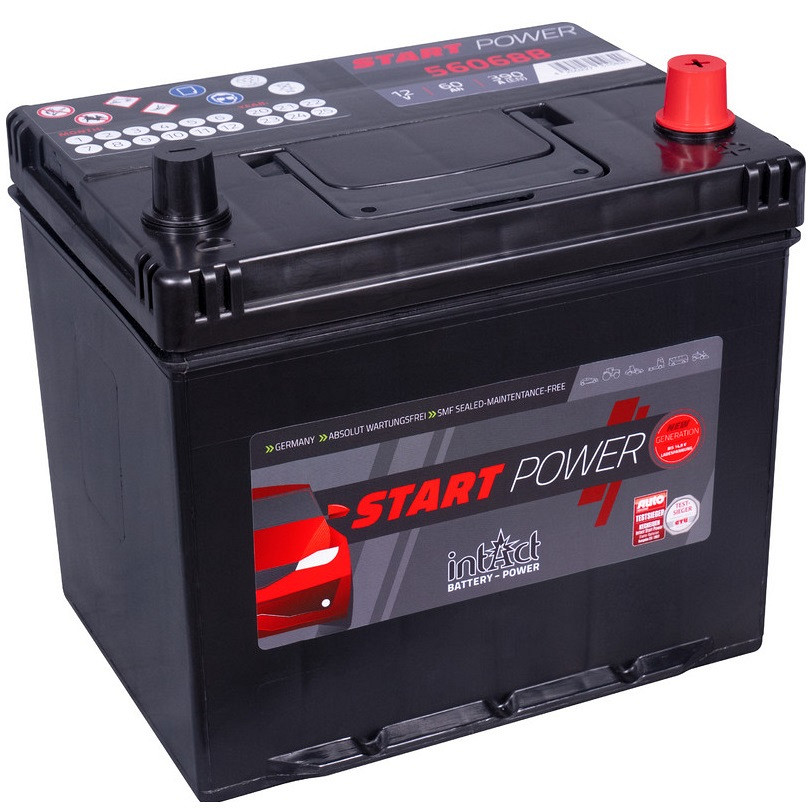 Akumulator intAct Start-Power 12V-60Ah ASIA D+ z robom
