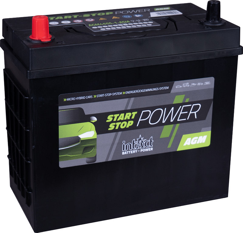 Akumulator intAct Start-Stop Power EFB 12V-45Ah ASIA D+ - KOPIJA - KOPIJA