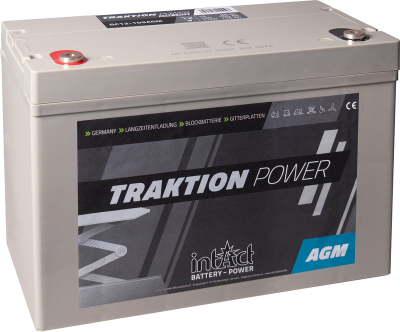 Akumulator IntAct Deepcycle AGM 12V-86Ah (c5), 105Ah(c20), 116Ah (c100) 700-ciklov 