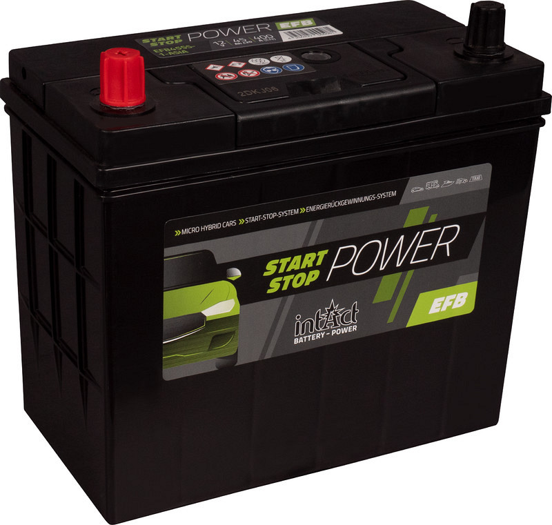Akumulator intAct Start-Stop Power EFB 12V-45Ah ASIA D+ - KOPIJA