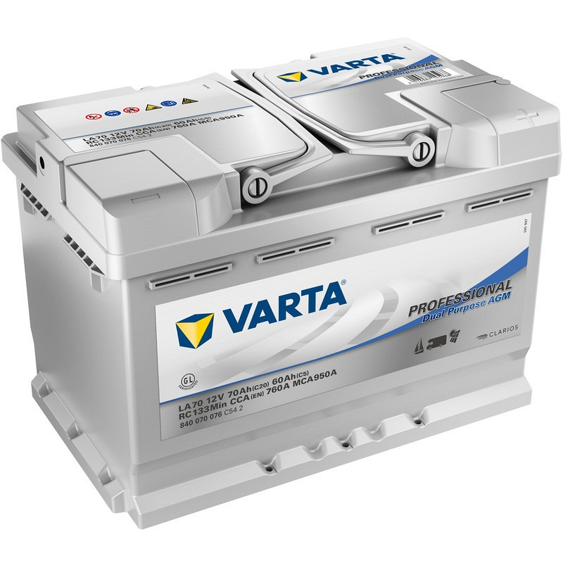 Akumulator Varta Dual Purpose AGM 12V 70Ah   