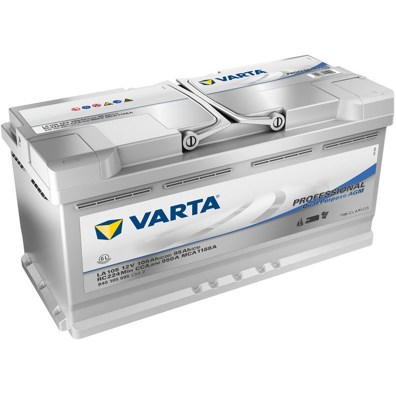Akumulator Varta Dual Purpose AGM 12V 105Ah 