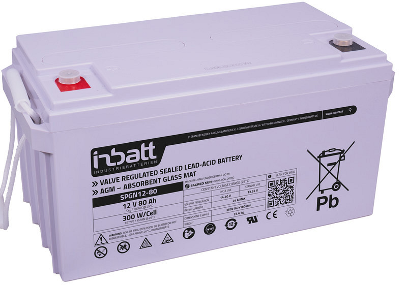 Akumulator Sacred Sun SPGN12V-80Ah (c10), 82Ah (c20) AGM