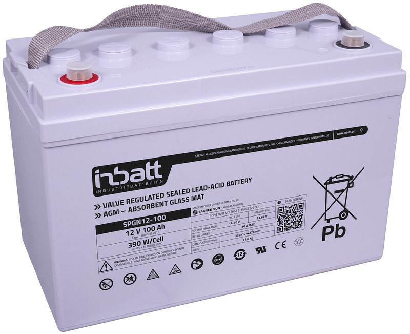 Akumulator Sacred Sun SPGN12V-100Ah (c10), 103Ah (c20) AGM