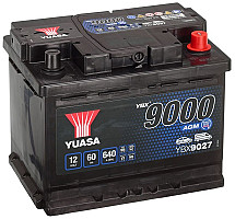Akumulator Yuasa YBX 9000 AGM 12V-60Ah D+