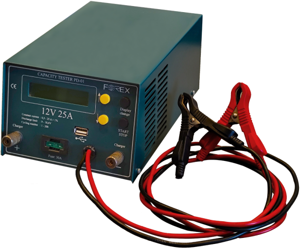FOREX  TESTER KAPACITETE 12V 0.3-25A