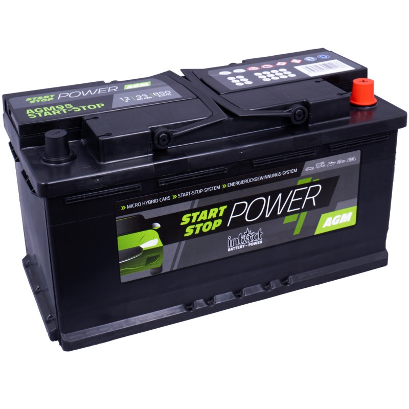 Akumulator intAct Start-Stop Power AGM 12V-95Ah - Top start